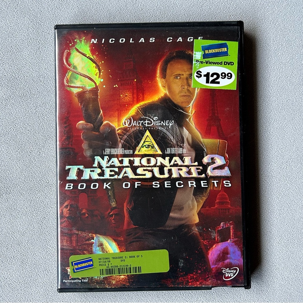 3 for $15 ~ National Treasure 2 : Book of Secrets ~ Nicolas Cage ~ DVD~3 for $15